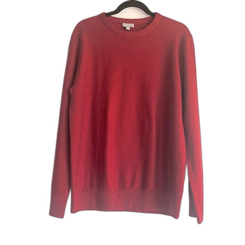 COS Deep Red Men’s 100% Merino Wool Crewneck Size Medium